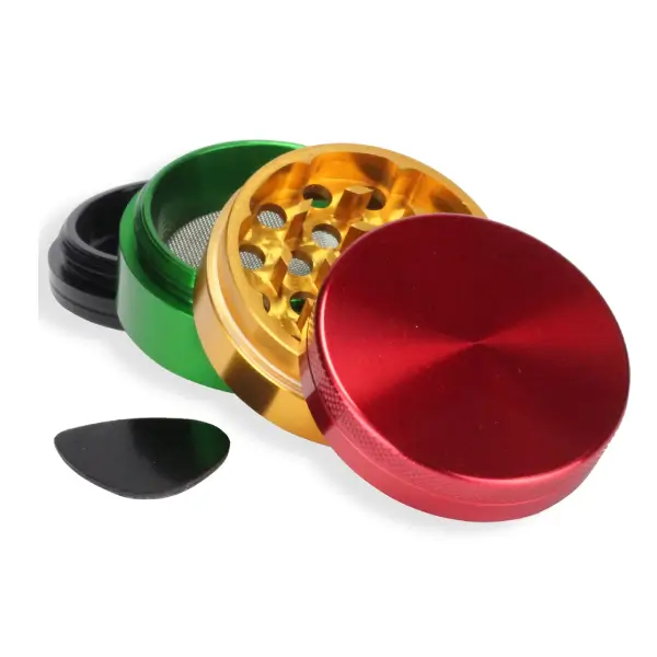 Aluminum CNC Grinder 4 Parts Mix Color 50 mm