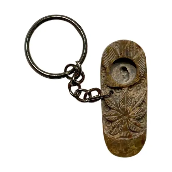 Curved Marble Pipe With Keychain 5cm