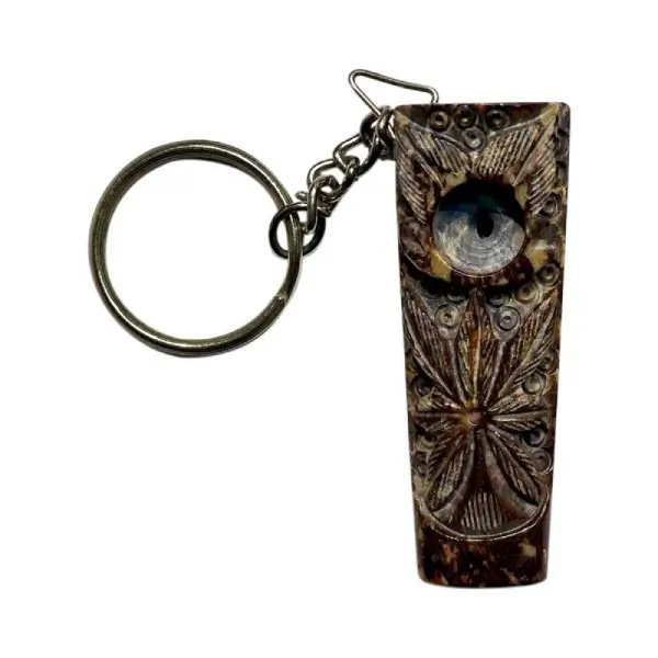Marble Smoking Pipe With Keychain 6cm