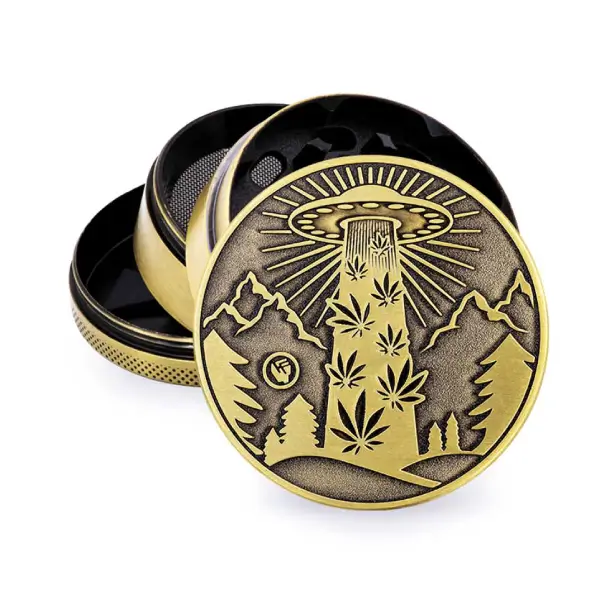 Metal Grinder Gold 420 Ufo ???60 mm ??? 4 parts